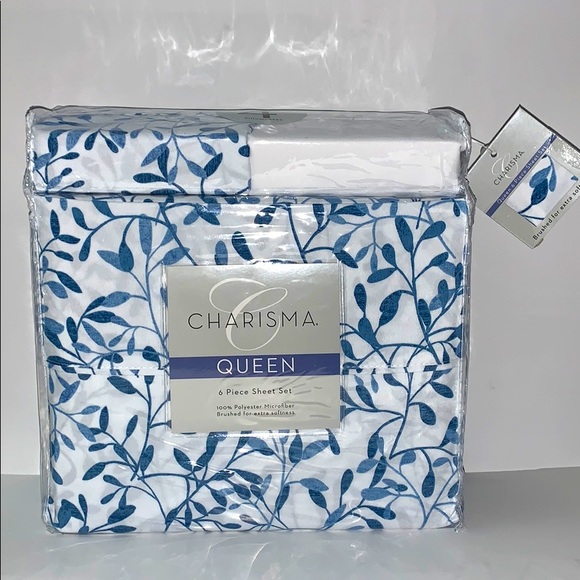 Charisma Microfiber 6-Piece Queen Sheet Set - Picture 3 of 16